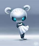 Image result for Blue Robot Girl Cute
