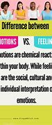 Image result for Emotions versus Feelings