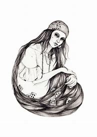 Image result for Gypsy Woman Drawing