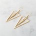 Image result for Triangle Geometric Earrings
