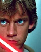 Image result for Luke Skywalker Holding Lightsaber