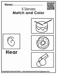 Image result for Five Senses Preschool Activity