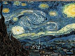 Image result for Starry Night Real Painting