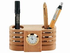 Image result for Wooden Pen Holder