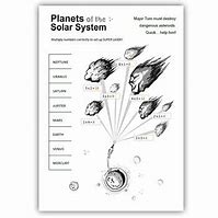 Image result for Comets Meteors and Asteroids Worksheet