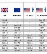 Image result for Us vs UK Size Chart