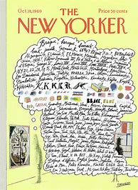 Image result for Saul Steinberg New Yorker Cover