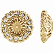 Image result for 14K Gold Earring Jackets