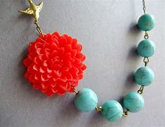 Image result for Necklace Turquoise with Feathers