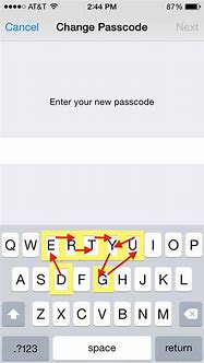 Image result for iPhone Passcode Letters