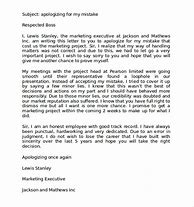 Image result for Apology Letter to Employer for Mistake