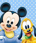 Image result for Baby Mickey Mouse and Pluto