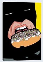 Image result for Batman Eating a Donut