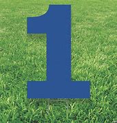 Image result for Blue Number 4 Yard Signs