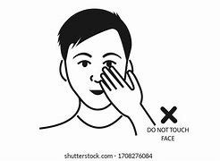 Image result for Do Not Touch Face Icon