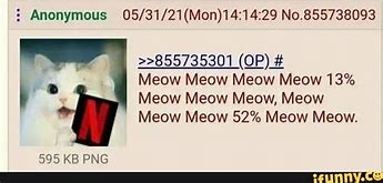 Image result for Meow Meow 13 Meow Meow 52