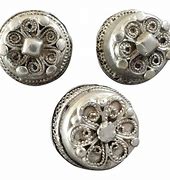Image result for Antique Silver Bauble Buttons