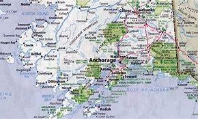 Image result for Alaska United States Map with Road