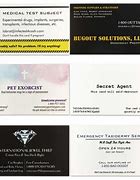 Image result for Fake Business Cards