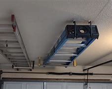 Image result for Ladder Storage Hooks Ceiling