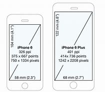 Image result for iPhone 7Plus Size