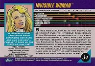 Image result for Invisible Woman Trading Cards