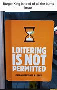 Image result for No Loitering Sign