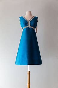 Image result for 1960s Blue Dress