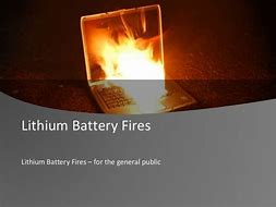 Image result for Lithium Battery Fire Fighting Presentation