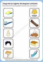 Image result for Things That Go Together Worksheet