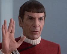 Image result for Spock Left Hand Vulcan Salute