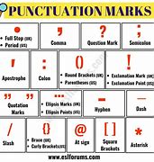 Image result for Punctuation Marks Examples