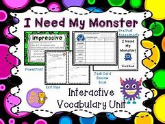 Image result for I Need My Monster Questions