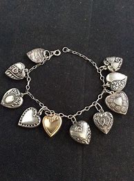 Image result for heart charm bracelet