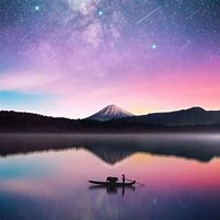 Image result for Mount Fuji Milky Way