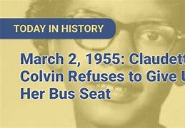 Image result for Claudette Colvin Bus Boycott