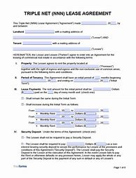 Image result for Triple Net Lease Template