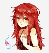 Image result for Crying Anime Girl with Red Hair