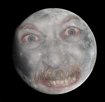 Image result for Creepy Moon Face