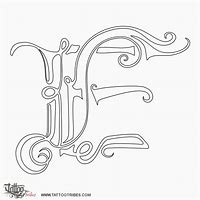 Image result for Letter E Tattoo