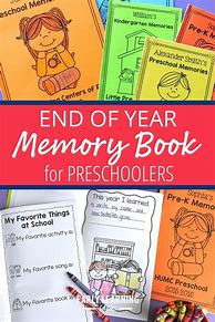 Image result for Preschool Memory Book Print