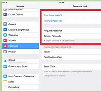 Image result for iPad Passcode Settings