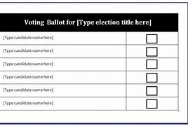 Image result for Yes No Ballot Template