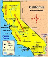 Image result for California Physical Map for Kids