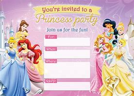 Image result for Disney Princess Birthday Invitation Templates Printable Free