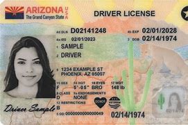Image result for Arizona State ID Card