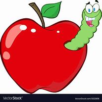Image result for Apple with Worm Clip Art