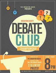 Image result for Debate Club Poster