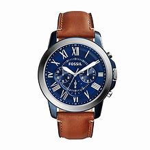 Image result for Fossil Watch with Brown Leather Strap
