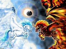 Image result for Fire Unicorn Pegasus